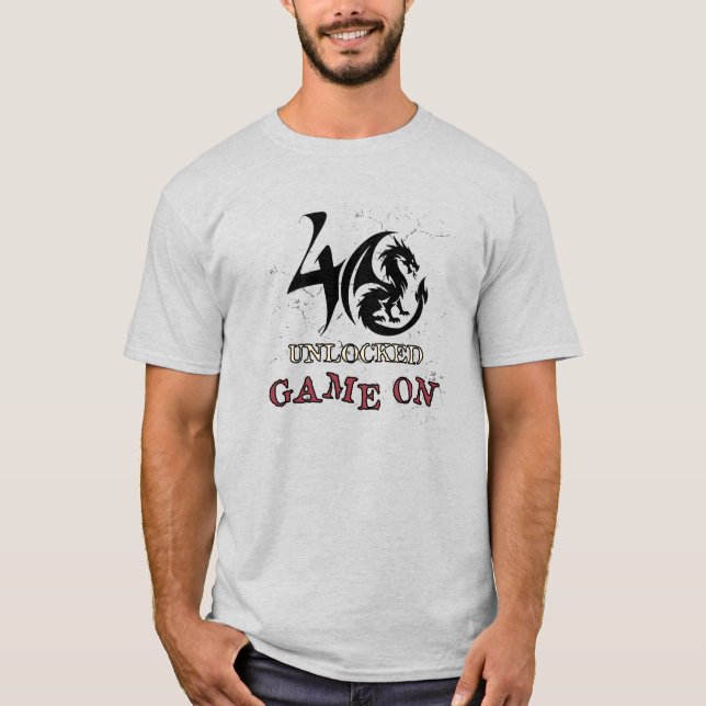 Camiseta 40 Desbloqueado~Juego Activado (Anverso)