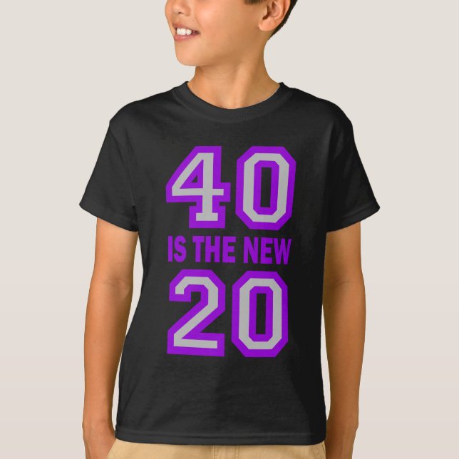 Camiseta 40 es los nuevos 20 (Anverso)
