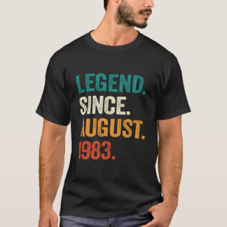 Camiseta 40 Legend Since August 1983 40Th