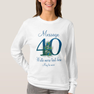 Camiseta 40.o aniversario con clase personalizado del
