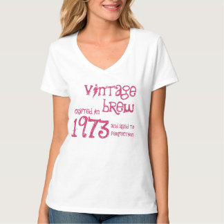 Camiseta 40.o Brew 1973 del vintage del regalo de