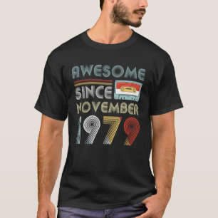 Camiseta 40.o cumpleaños desde noviembre de 1979 de la