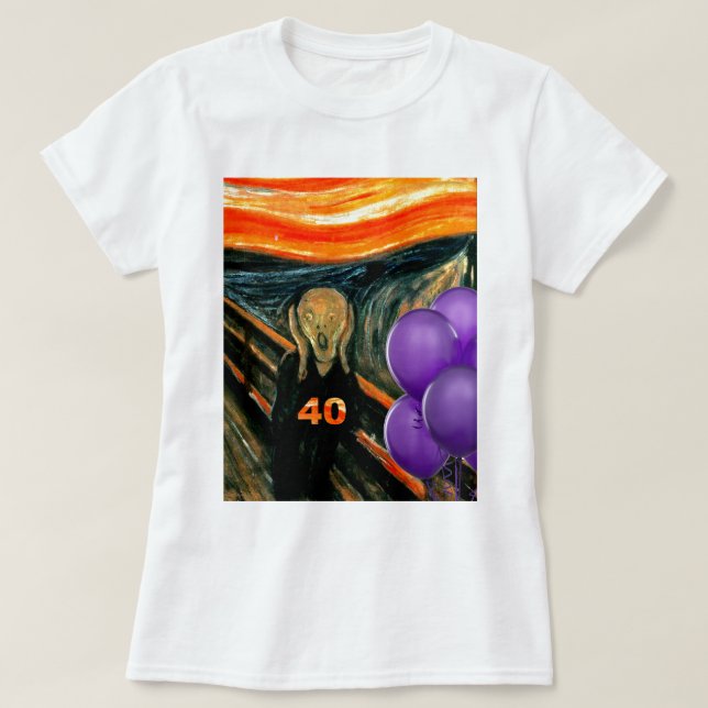 Camiseta 40.o cumpleaños divertido (Diseño del anverso)