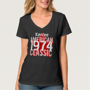 Camiseta 40.o Estrella clásica americana V04 del regalo de