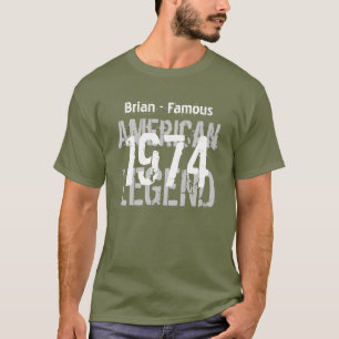 Camiseta 40.o Leyenda americana famosa V05 del cumpleaños
