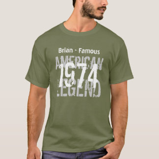 Camiseta 40.o Leyenda americana famosa V05 del cumpleaños