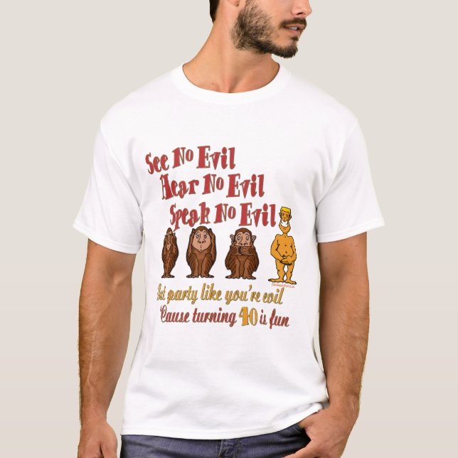 Camiseta 40.o Regalos de la fiesta de cumpleaños (Anverso)