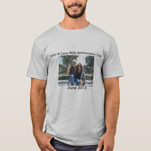 Camiseta 40.o Viaje del aniversario