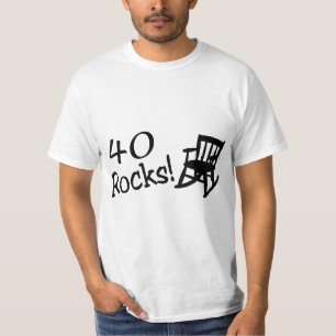 Camiseta 40 rocas (mecedora negra)
