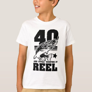 Camiseta 40 Sigue Manteniendo El Rol 40 Pescador De Cumplea