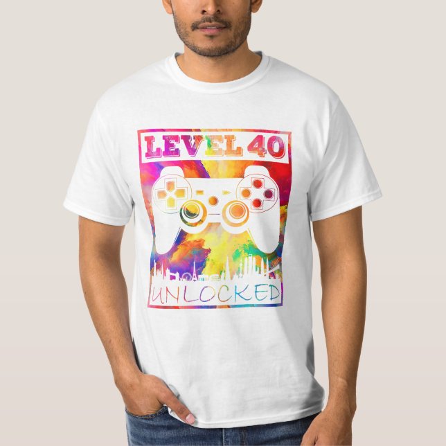 Camiseta 40 Videojuego 40 cumpleaños (Anverso)