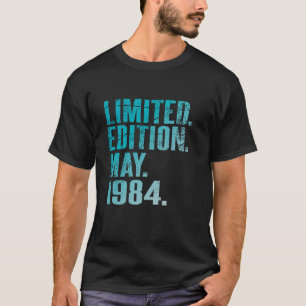 Camiseta 40 Vintage de cumpleaños 1984 Mayo 40 Años Hombres