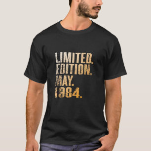 Camiseta 40 Vintage de cumpleaños 1984 Mayo 40 Años Hombres