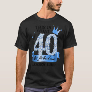 Camiseta 40 y Fabuloso Grupo Fiesta Blanco Azul Candid Phot