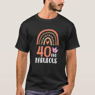 Camiseta 40 Y Fabuloso Leopardo De 40 Años