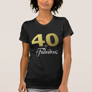 Camiseta 40 y fabuloso regalo de cumpleaños