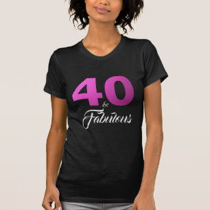 Camiseta 40 y fabuloso regalo de cumpleaños