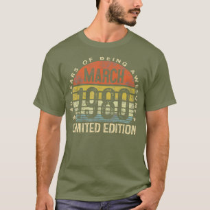 Camiseta 40 Year Old Gifts March 1980 Limited Edition
