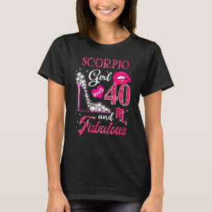 Camiseta 40 Years Old  40 & Fabulous Since 1982 40th Birthd