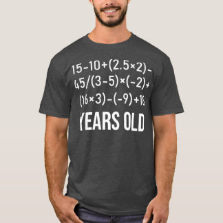Camiseta 40 Years Old Algebra Funny Equation 40th Birthday