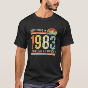 Camiseta 40th B Day Gifts Vintage 1983 Limited Edition 40