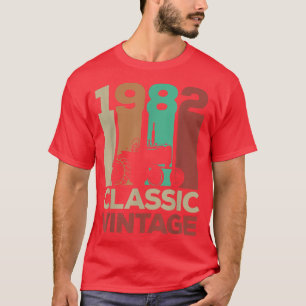 Camiseta 40th Birthday Farmer 1982 Retro Vintage 