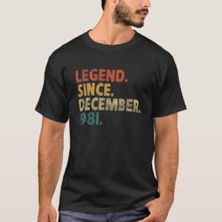 Camiseta 40Th Birthday Gift Funny Vintage Legend Since Dece