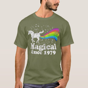 Camiseta 40th Birthday Magical Farting Unicorn Rainbow T