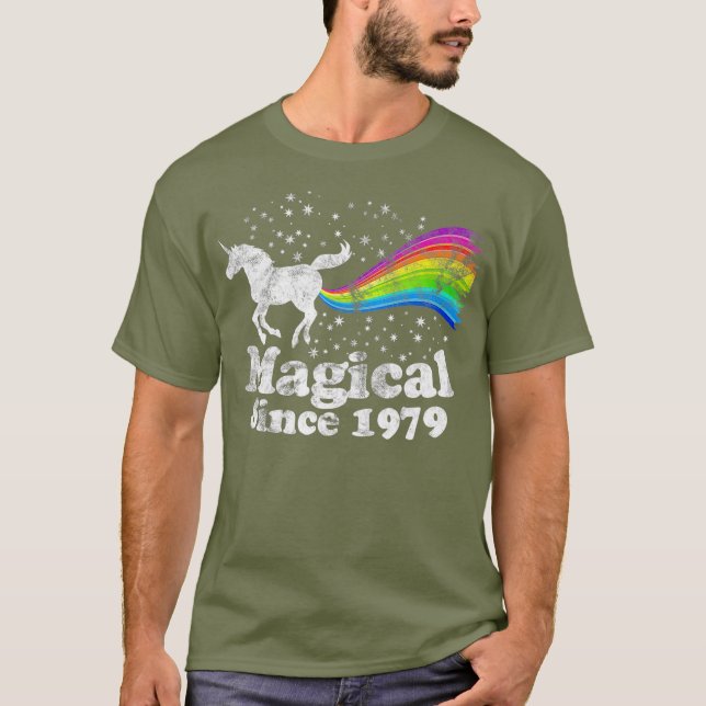 Camiseta 40th Birthday Magical Farting Unicorn Rainbow T (Anverso)