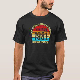 Camiseta 41ª cosecha de cumpleaños 1981 41 años