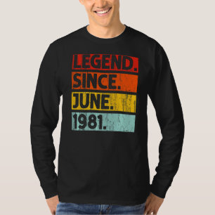Camiseta 41ª leyenda de cumpleaños desde junio de 1981 de 4