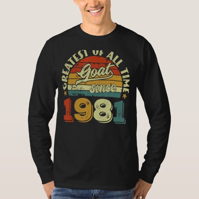 Camiseta 41º cumpleaños Cabra de 41 años de edad desde 1981 (Anverso)