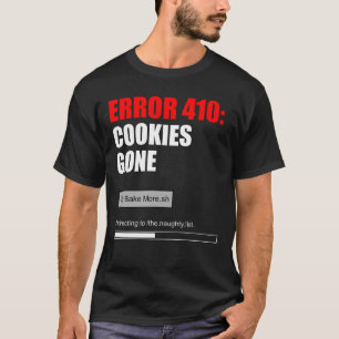 Camiseta 410 Galletas Desaparecidas - Divertido Error de Na