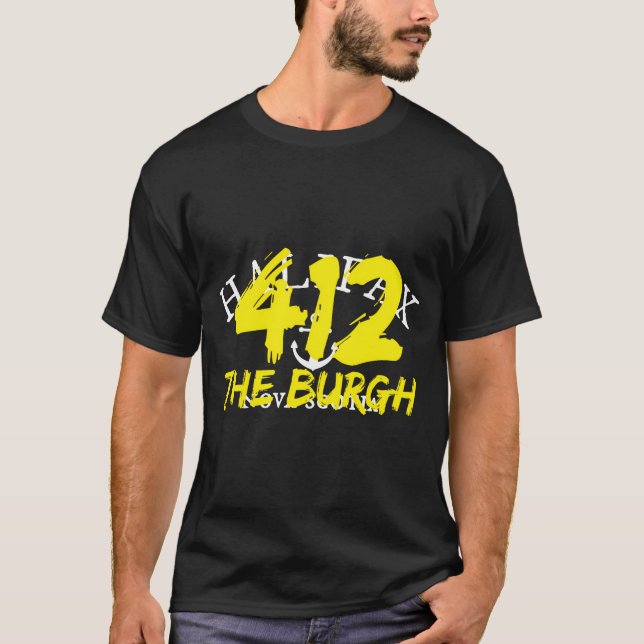 Camiseta 412 The Burgh Hooded Pittsburgh Pa (Anverso)