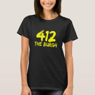 Camiseta 412 The Burgh Pittsburgh Pa Para Locales Y Nativos