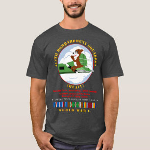 Camiseta 414º Escuadrón de Bombardeo Fuerte AAC con WWII EU