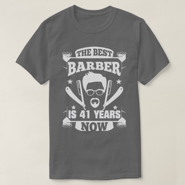 Camiseta 41.ª Barbería Presente de Cumpleaños 41 Años (Diseño del anverso)