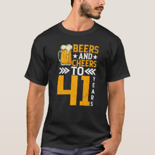 Camiseta 41.ª Cerveza De Cumpleaños Y Saludos A 41 Años Mug