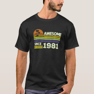 Camiseta 41.ª Nacimiento Fabulosas Mujeres Desde 1981 41 Añ