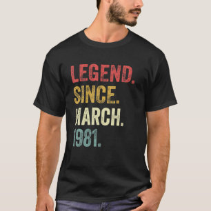 Camiseta 41.º Regalo De Cumpleaños De 41 Años De Leyenda De