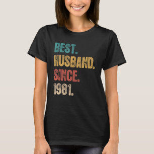 Camiseta 41 Aniversario Boda De Su Mejor Esposo Desde