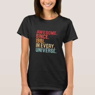 Camiseta 41 Aniversario Increíble 1981 En Cada Universo 41