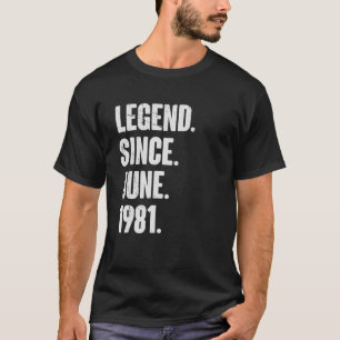 Camiseta 41 años de edad 41ª leyenda de cumpleaños desde ju