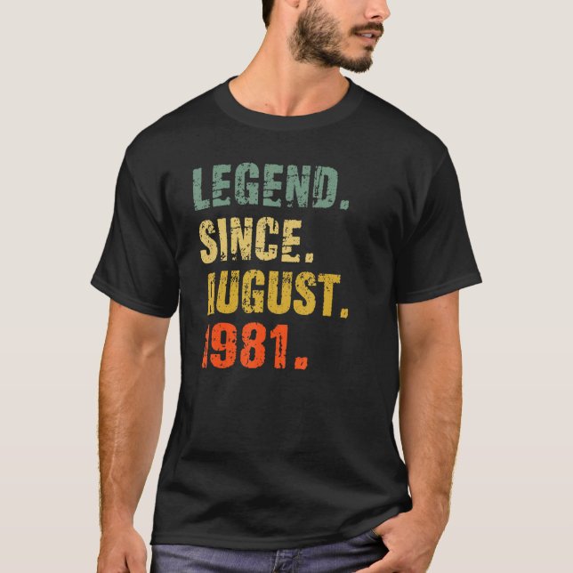 Camiseta 41 años de edad 41ª leyenda por cumpleaños desde e (Anverso)