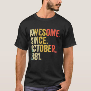 Camiseta 41 años de edad increíble desde octubre
