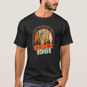 Camiseta 41 años de evolución lenta desde 1981 41º nacimien