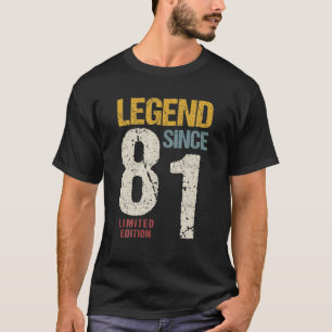 Camiseta 41 Años Vintage 1981 41ª Decoración De Cumpleaños