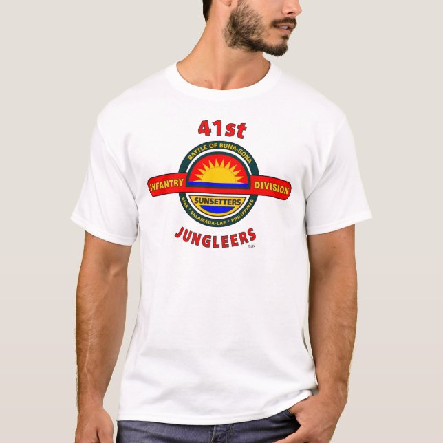 Camiseta 41.o DIVISIÓN de INFANTERÍA "JUNGLEERS " (Anverso)