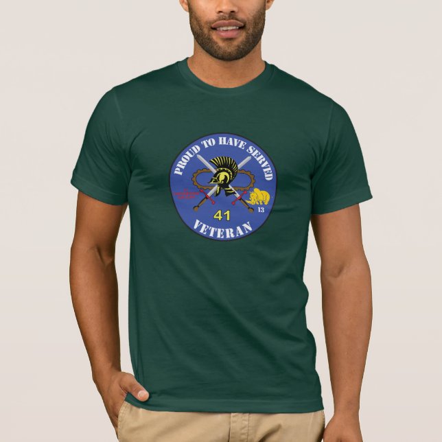 Camiseta 41 Pantsergenie Bataljon 13 Mechbrig Veteraan (Anverso)
