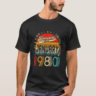 Camiseta 42ª Decoración Del Día Enero 1980 Hombres Mujeres 